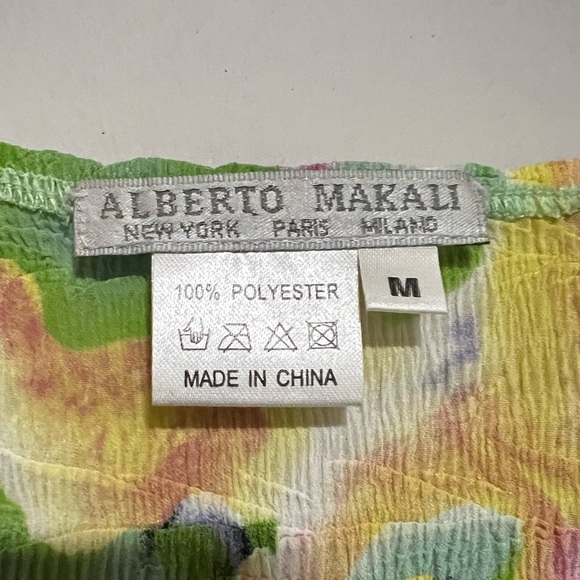 Alberto Makali Vibrant Watercolor Floral Cardigan and Shell Set Size Medium - Picture 9 of 10